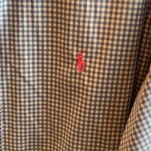 Men’s custom fit XL Polo Ralph Lauren button down shirt.